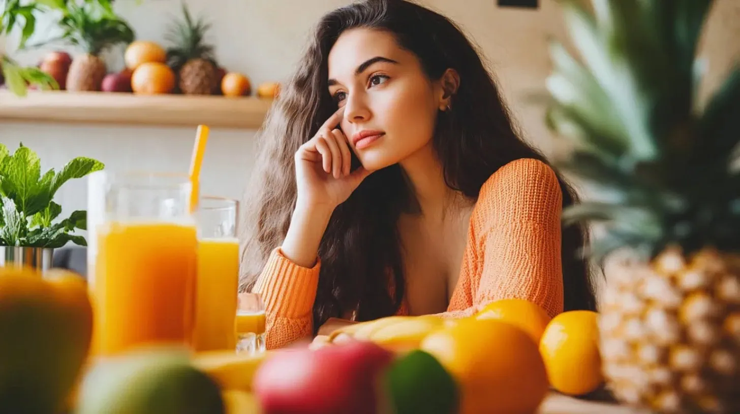 Cc4863 Woman On A Table Full Of Fruit And Juices Ar 9151 6f59ae86 E6e1 4127 9f52 27888da0525e 0